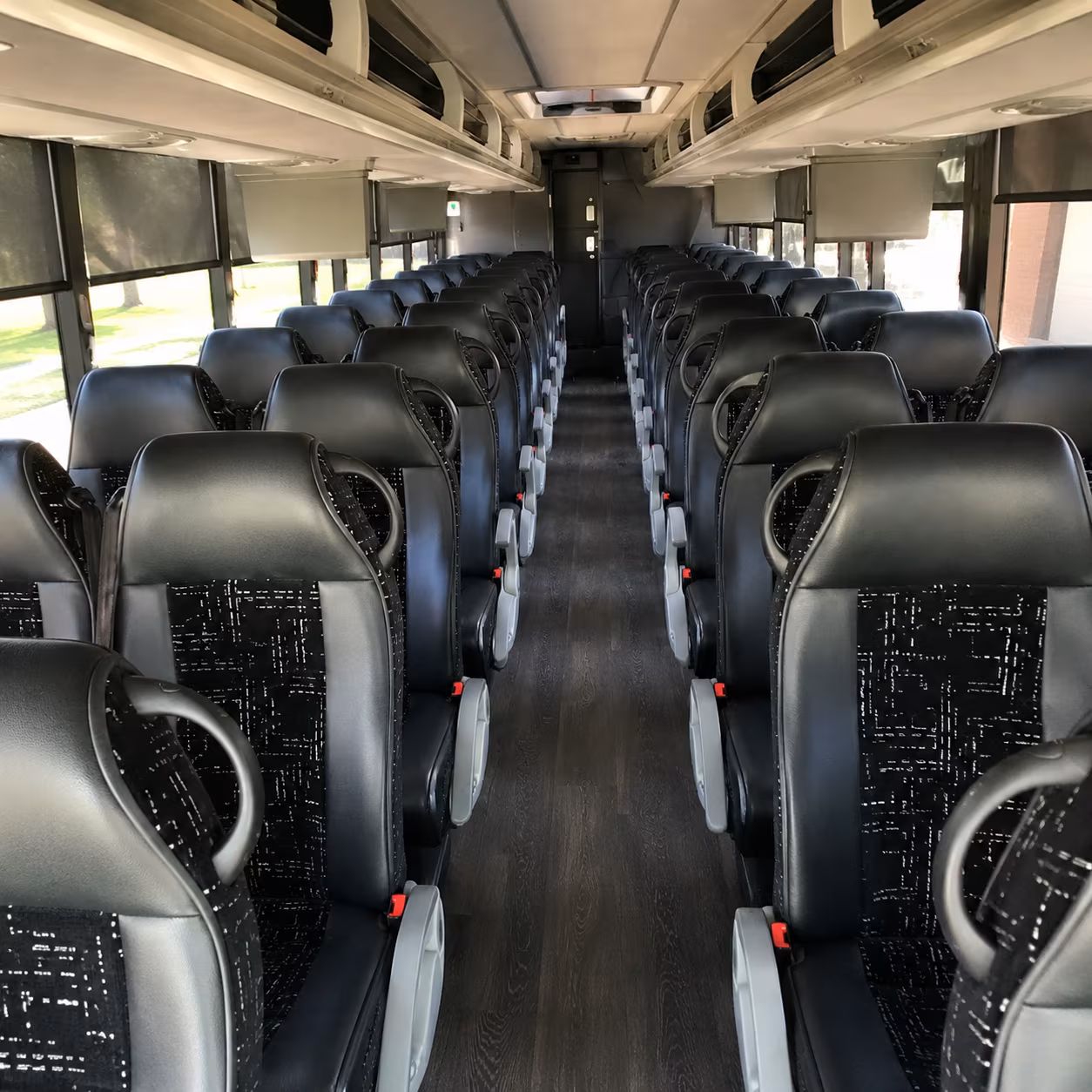 warren charter bus services interior